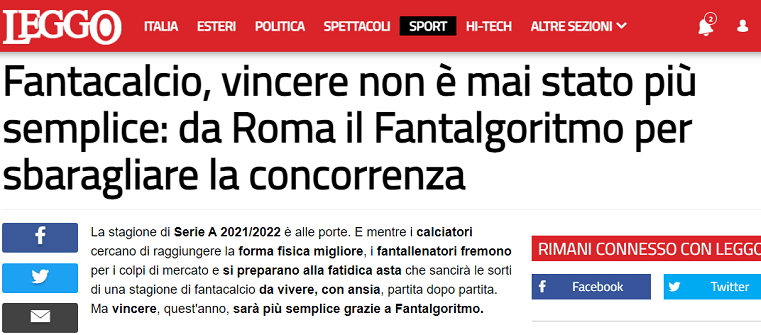 leggo fantacalcio